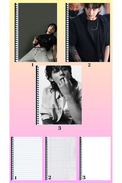 animeandyourworld 3 notebooks A4 large size lined_checked_unlined