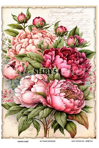 LİNEART LineArt Brass Decopage Paper LA-SHBY54