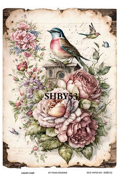 LİNEART LineArt Brass Decopage Paper LA-SHBY53