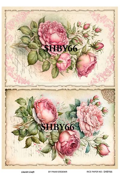 LİNEART LineArt Brass Decopage Paper LA-SHBY66