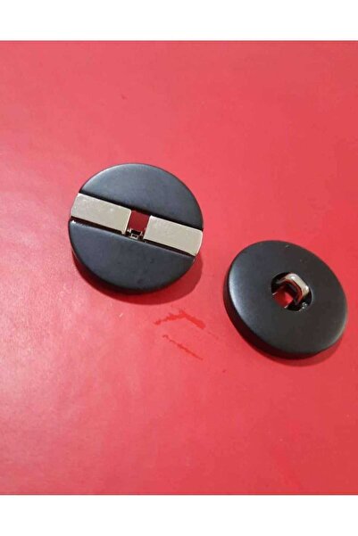 İMREN AKSESUAR ειδικής σχεδίασης με μαύρη επίστρωση, μεταλλικό κουμπί με επίστρωση κρεμάστρας χωρίς νικέλ στη μέση, 2,5 cm 2 τεμάχια