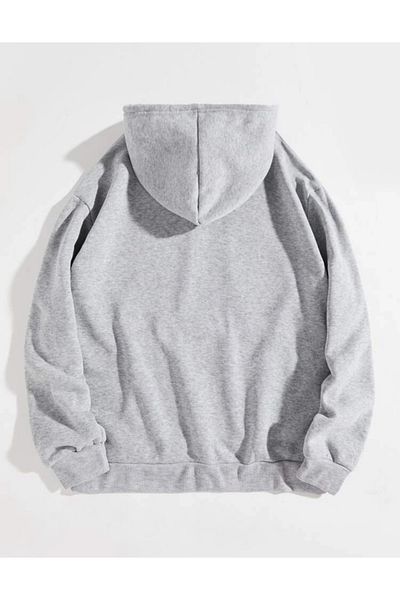 BYMEER Φούτερ Unisex Grey Garfield με στάμπα oversize