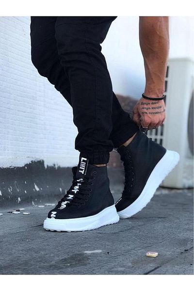 BPM Ανδρικά μισά μποτάκια Wagoon WG03 Black Casual