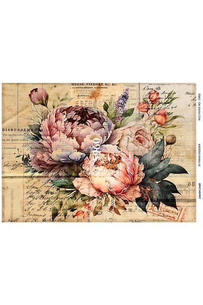 LİNEART LineArt Brass Decopage Paper LA-5960