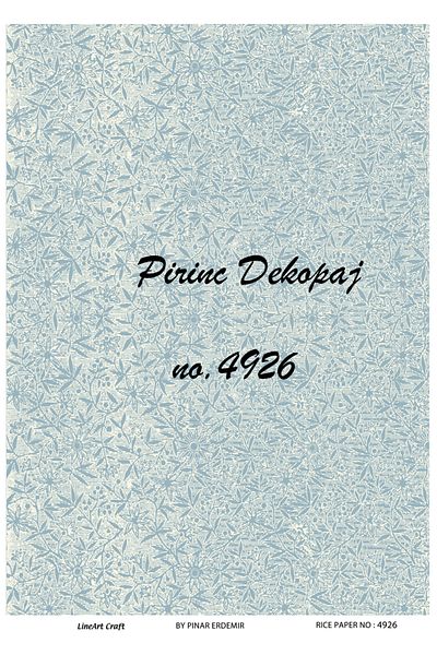 LİNEART LineArt Brass Decopage Paper LA-4926