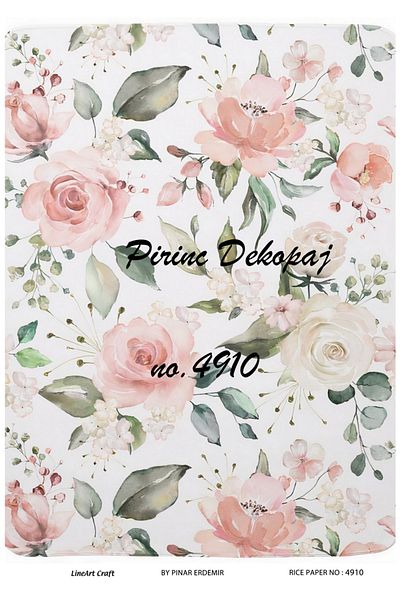 LİNEART LineArt Brass Decopage Paper LA-4910