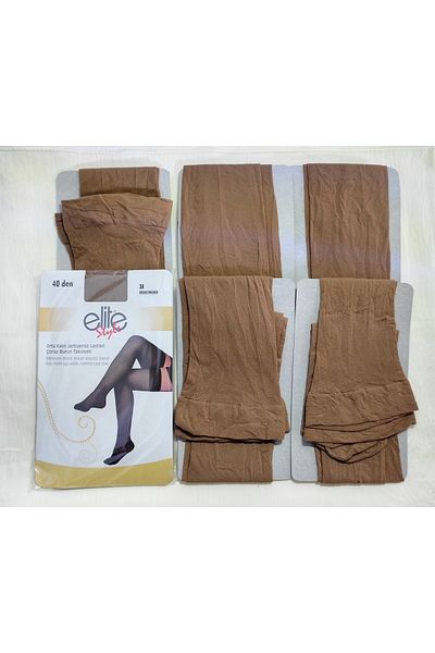 ELİTE STYLE Pack of 6 Micro 40 Knee High Socks