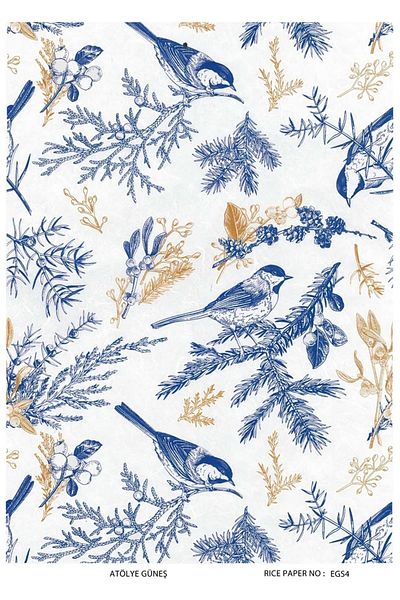 LİNEART LineArt Brass Decopage Paper LA-EGS4