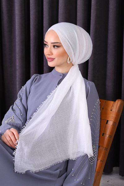 shalby Burümcük Shawl Hijab White