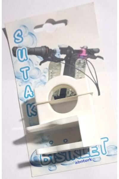 abnturk Direksiyona Kolay Monte Bisiklet Sutak Beyaz Renk Su Şişesi Taşıma Ap...