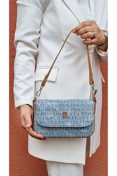 Just Polo justpolo women's 3 compartment baguette and crossbody bag with two straps