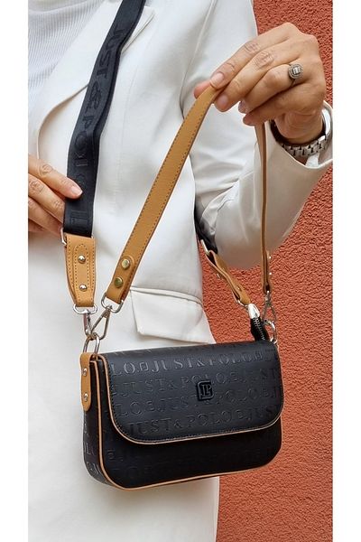 Just Polo justpolo women's 3 compartment baguette and crossbody bag with two straps