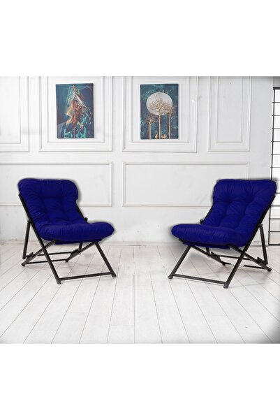 BESPA İkili Katlanır Balkon Bahçe Şezlong