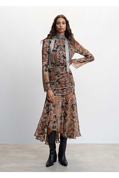 MANGO Woman Rochie cu model Paisley