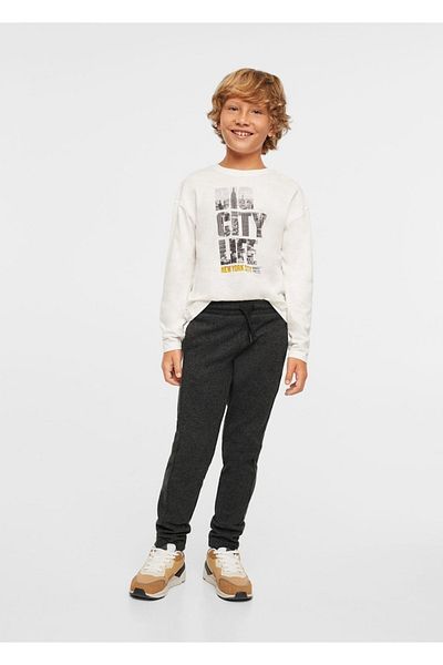 MANGO Kids Purple Pants for Kids