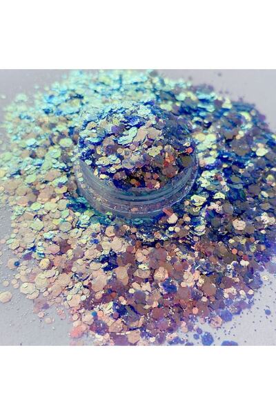 Sirius Hobi Epoksi Reçinewednesday Tırnak Makyaj Chunky Glitter 8 gr Hologram...