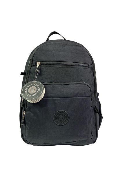 CAKARD Unisex Crinkle Fabric - Waterproof, Lined, 30X38Cm Two Compartment School Sports Travel Backpack