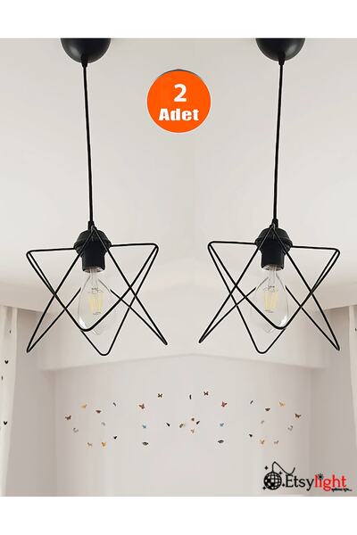 Etsylight 2 Adet Prizma One, Mutfak Avize, Antre Avize, Oturma Odası Avize, H...