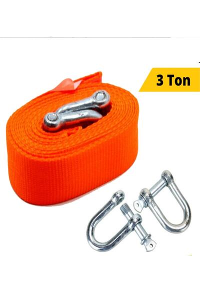 inoltrare Kumaş Çeki Çekme Halatı 3 Ton / 3 Metre
