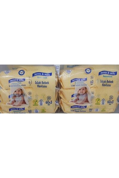 Jenny & Willy Islak Bebek Havlusu 3*2 (6 Lı) Jenny&willy