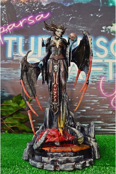 TuransoyCraft Lilith Diablo IV Zaferin Ardından Boyalı Figür 25 CM (BÜYÜK BOY)