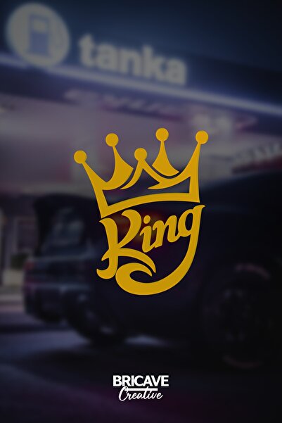 Bricave ملصق ملصق للزجاج الأمامي للسيارة والدراجة النارية King King JDM مقاس ...