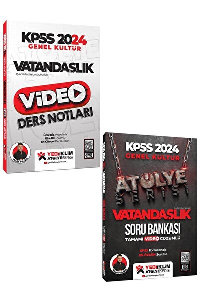 Yediiklim Yayınları 2024 Kpss Atölye Serisi Vatandaşlık Konu ve Soru Seti