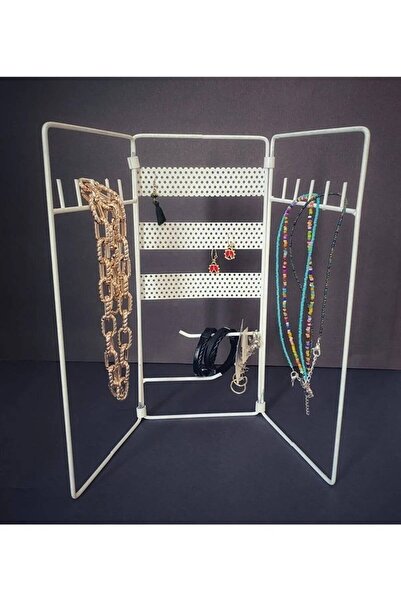 Everglow Jewelry Premium beli sklopivi stalak za nakit