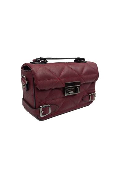 Sia Çanta SİA ÇANTA Kapitone Desenli, Kutu Model Kilitli Kapak Elde Tutmalı Çapraz Askılı Çanta