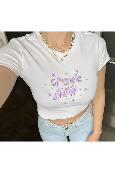 Jose Clothing ΓΥΝΑΙΚΕΙΑ ΛΕΥΚΗ ΕΚΠΤΩΜΕΝΗ ΣΩΜΑ ΚΟΝΤΟΜΑΝΙΚΗ CROP ΜΠΛΟΥΖΑ