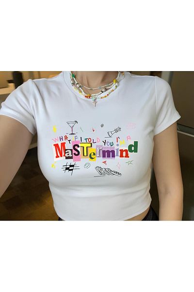 Jose Clothing ΓΥΝΑΙΚΕΙΑ ΛΕΥΚΗ ΕΚΠΤΩΜΕΝΗ ΣΩΜΑ ΚΟΝΤΟΜΑΝΙΚΗ CROP ΜΠΛΟΥΖΑ
