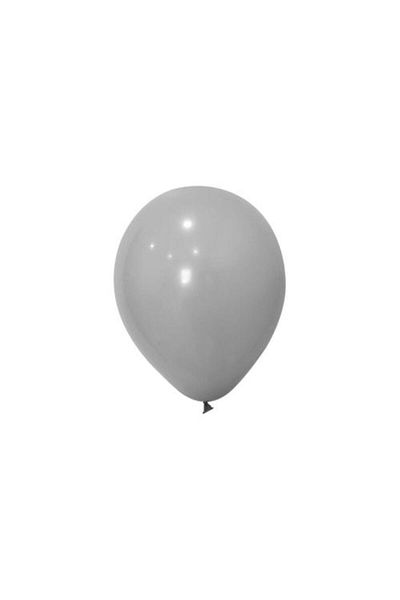 BalonEvi Gray 12 Inch Printed Balloon - Pack of 100 / Balloon House