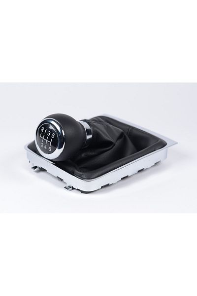 CAROSAR Volkswagen Passat Gear Shift Knob and Gaiter 6 Gear 2006-2011 Nickel Plated