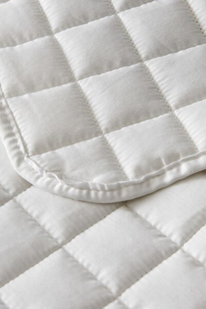 Karaca Home Heavy Glass Shovel Heavy Satin White Quilt Double Size 140x200 cm