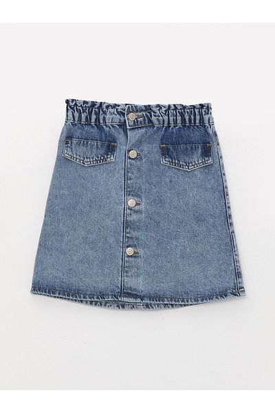 LC Waikiki Fustă Jeans Fata - Talie elastică