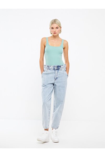 LC Waikiki Pantaloni de damă Flare cu talie înaltă