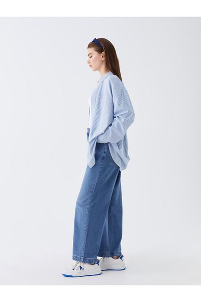 LC Waikiki Jeanshose mit Ballon-Schnitt für Damen mit hoher Taille