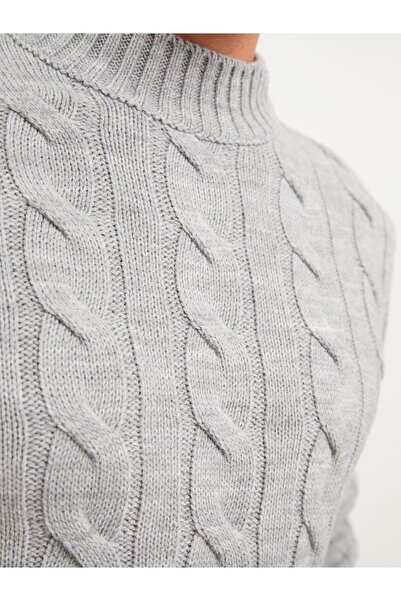 LC Waikiki Pánský pletený svetr - poloviční rolák, dlouhý rukáv