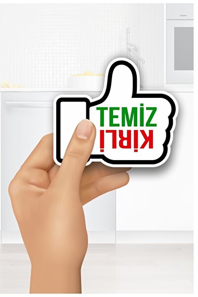 Genel Markalar Temiz Kirli Bulaşık Makinesi Mıknatısı El Figürlü