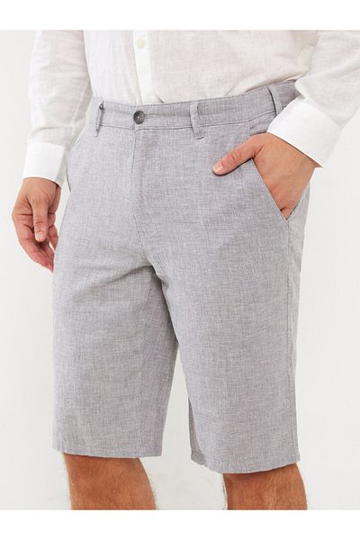 LC Waikiki Standardní pánské šortky ze směsi lnu
