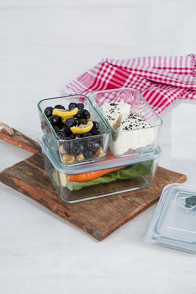ACAR 3-Piece Vacuum Glass Storage Container
