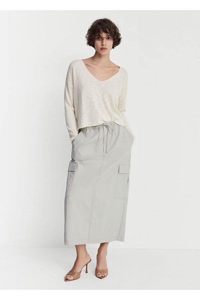 MANGO Woman Low-cut Collar Sweater