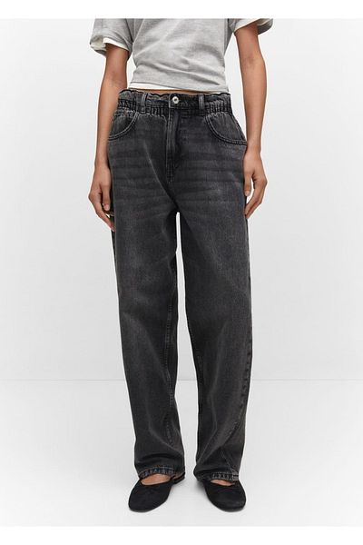 MANGO Woman Straight-cut Slouchy jeans