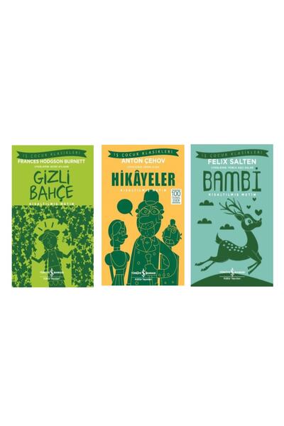 TÜRKİYE İŞ BANKASI KÜLTÜR YAYINLARI Gizli Bahçe & Hikâyeler & Bambi
