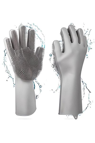MorPort Silicone Dish, Vegetable, Fruit and Bath Washing Glove