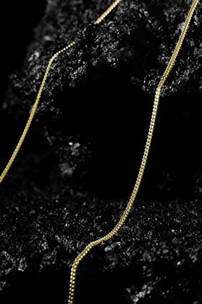 Takıdepo Gurmet Model Gümüş Zincir Altın Kaplama 1,45 Mm Genişlik