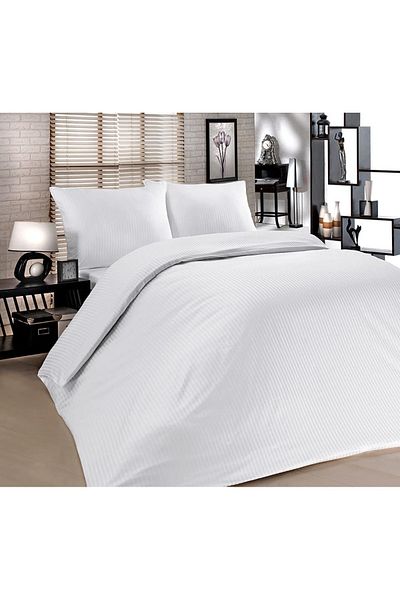 MEŞELİ TEKSTİL 83 fire din satin de bumbac husă de pilota de hotel de lux unică (husă de pilota) 160x220