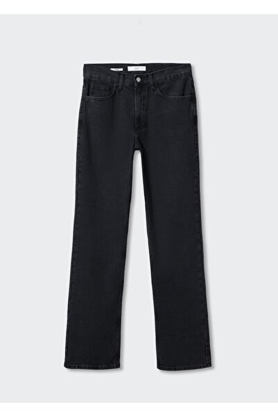 MANGO Woman Orta Bel Düz Kesim Jean