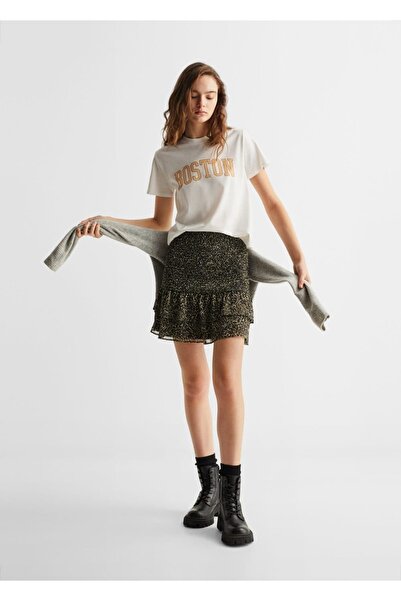 Mango Teen Tricou Alb Pentru Copii