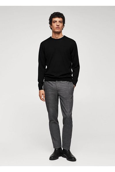 MANGO Man Slim Fit bavlněné kalhoty